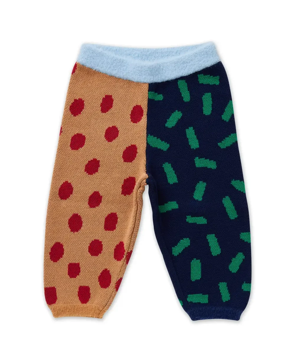 Spodnie Spots Knit – przytulne spodnie w groszki