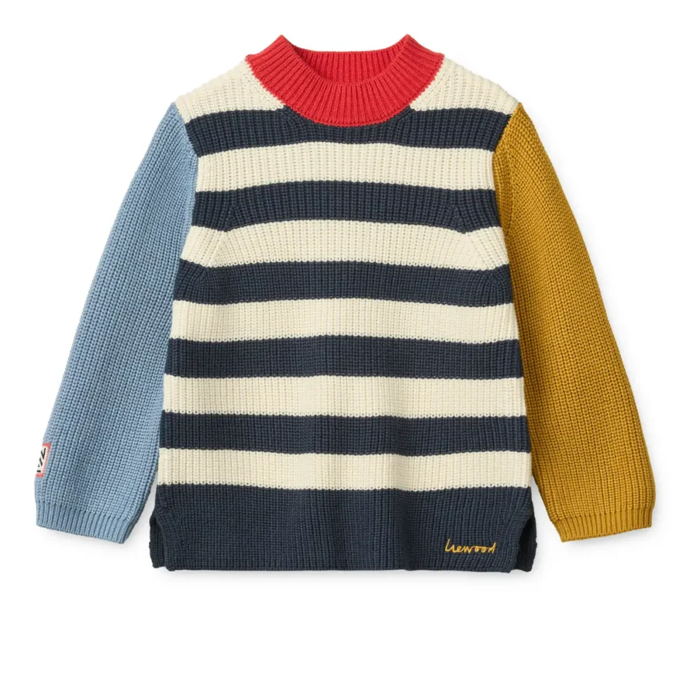 liewood Levi Cotton Knit Jumper Yuzy multi mix