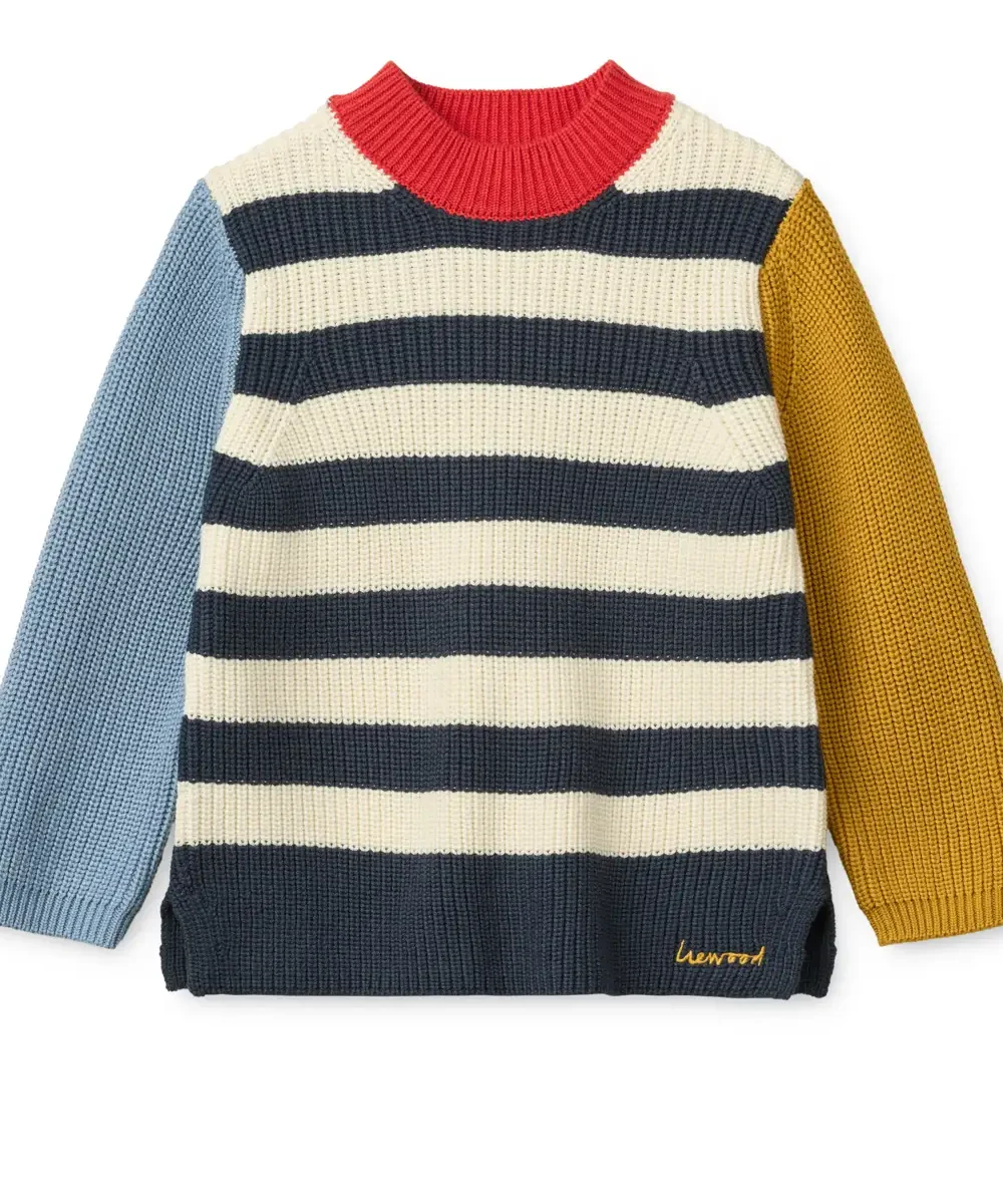 liewood Levi Cotton Knit Jumper Yuzy multi mix