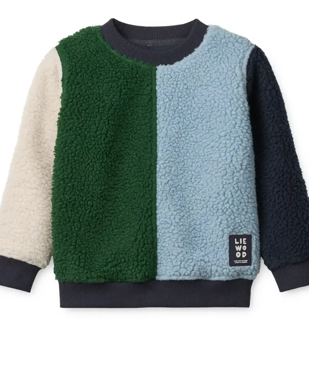 liewood Ridley Pile Sweatshirt Beach blue multi mix
