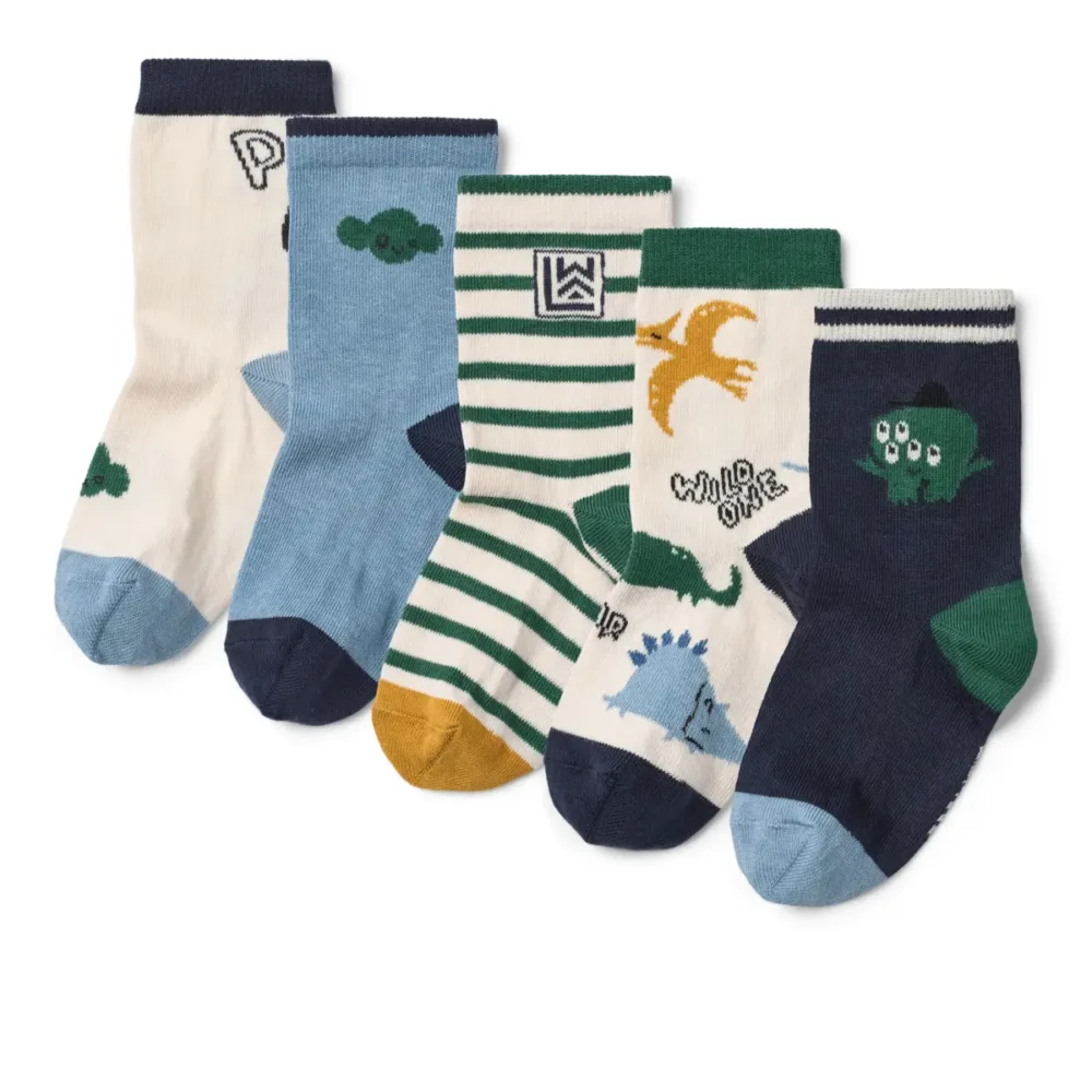 liewood Silas Socks 5-Pack Cool Kids Multi Mix