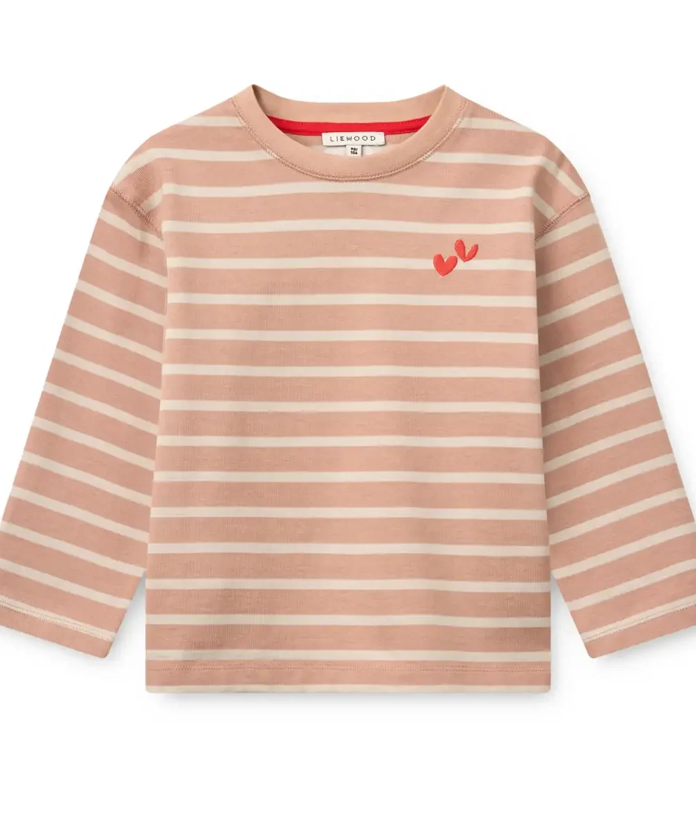 liewood Tyler Stripe LS T-shirt Pale Tuscany / Sandy Stripe
